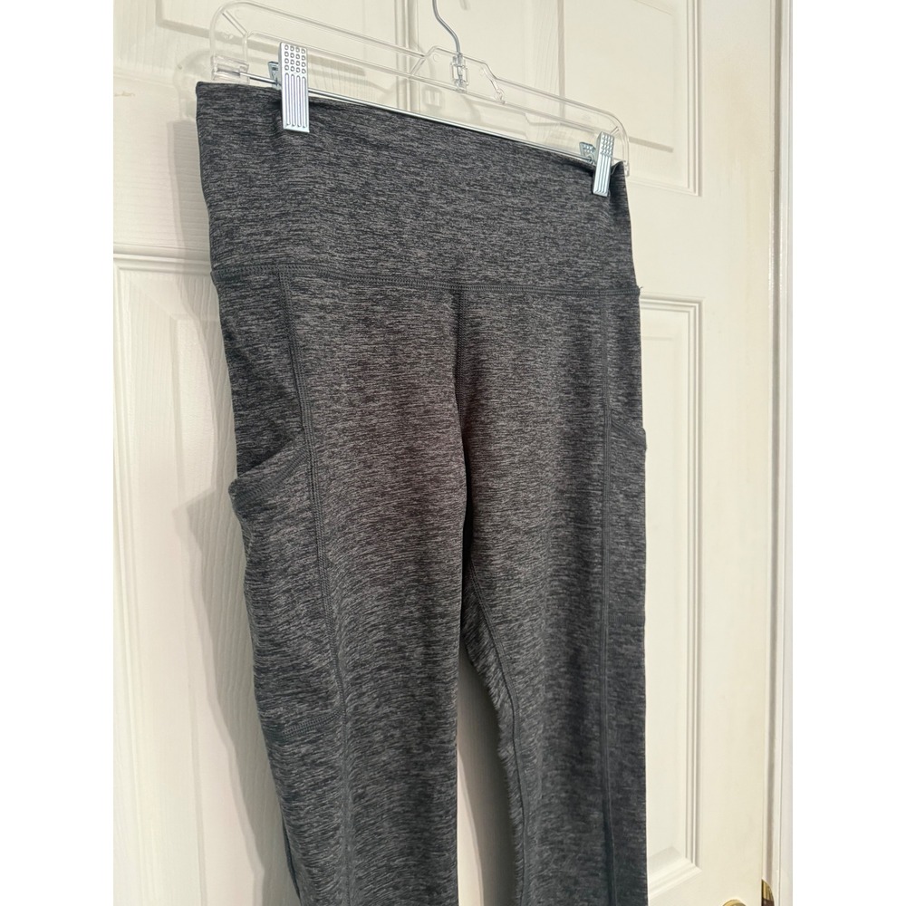 OFFLINE by Aerie The Hugger High Rise Space Dye Leggings Gray Pockets Large - Picture 2 of 6